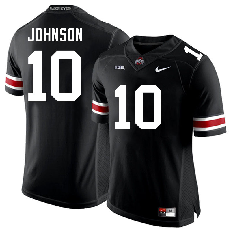 Xavier Johnson Ohio State Buckeyes Jersey College Football Uniforms-Black